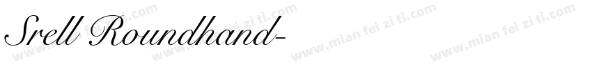 Srell Roundhand字体转换